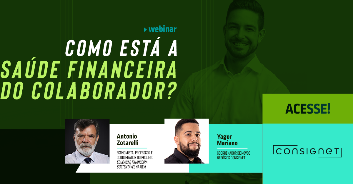 Capa do webinar de saúde financeira